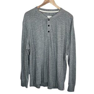 Rag & Bone Mens Gray Thermal Long Sleeve Henley Shirt XXL